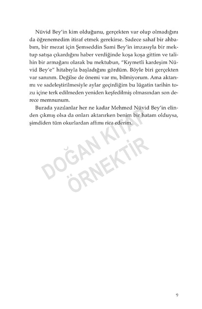 Mehmed Nüvid Bey’in HARİKALAR LÜGATİ
