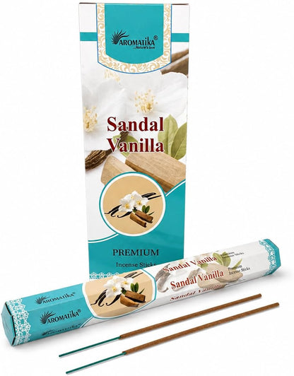 Sandal Ağacı -Vanilya (Aromatika 20 Adet Çubuk Tütsü)