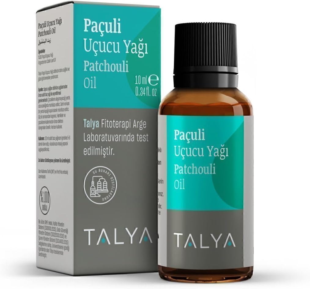 Paçuli Uçucu Yağı,%100 Saf ve Doğal, 10 ml