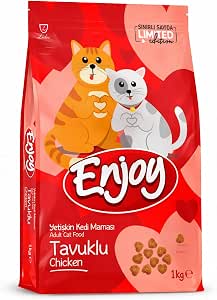 Enjoy Tavuklu Kedi Maması 1 kg (Küçük Aşklara Özel)