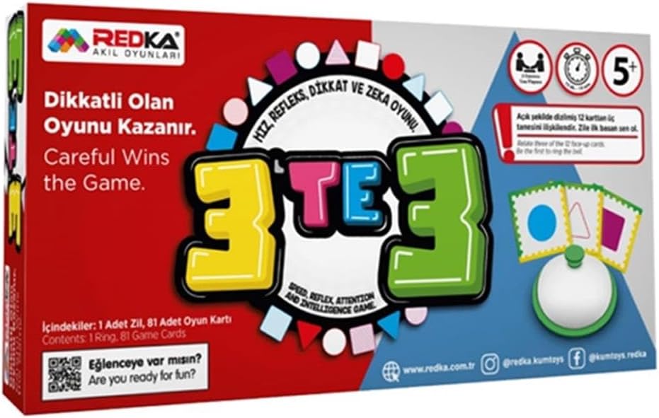 Redka 3 Te 3 Rd5481 Akıl, Zeka ve Strateji Oyunu, Kutu Oyunu