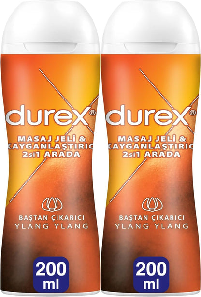 Ylang Ylang 2'si 1 Arada Kayganlaştırıcı & Masaj Jeli (2 x 200 ml)