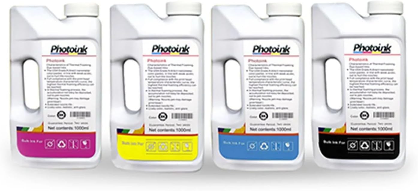 Photoink 1000 Ml Uyumlu, Yazıcılar Için Uyumlu 4 Renk 1000 Ml Mürekkep Seti (Akıllı Mürekkep)