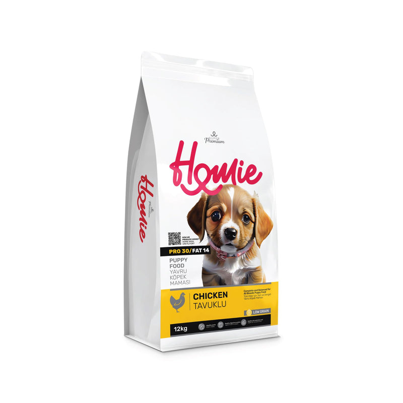 Homie Düşük Tahıllı Tavuklu Yavru Köpek Maması 12 Kg