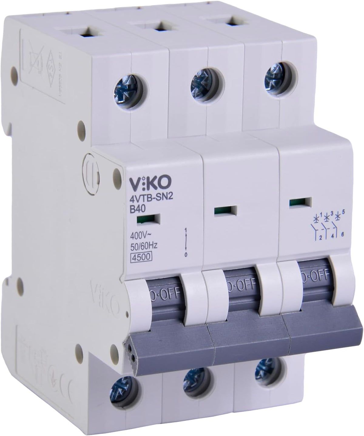 4VTB-3B40 Otomatik Sigorta 4,5kA B Tipi 3 Kutup 40A