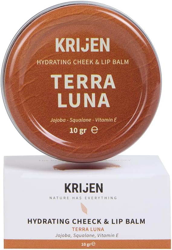Terra Luna Bronz Renkli Dudak & Yanak Balmı | Bitkisel Krem Allık&ruj&far