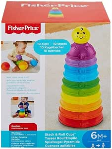 Fisher-Price Numaralı Kaplar Fisher-Price Numaralı Kaplar, İç içe Geçebilir 10 Renkli Kap, 5 Adet Topa Dönüşür W4472 W4472