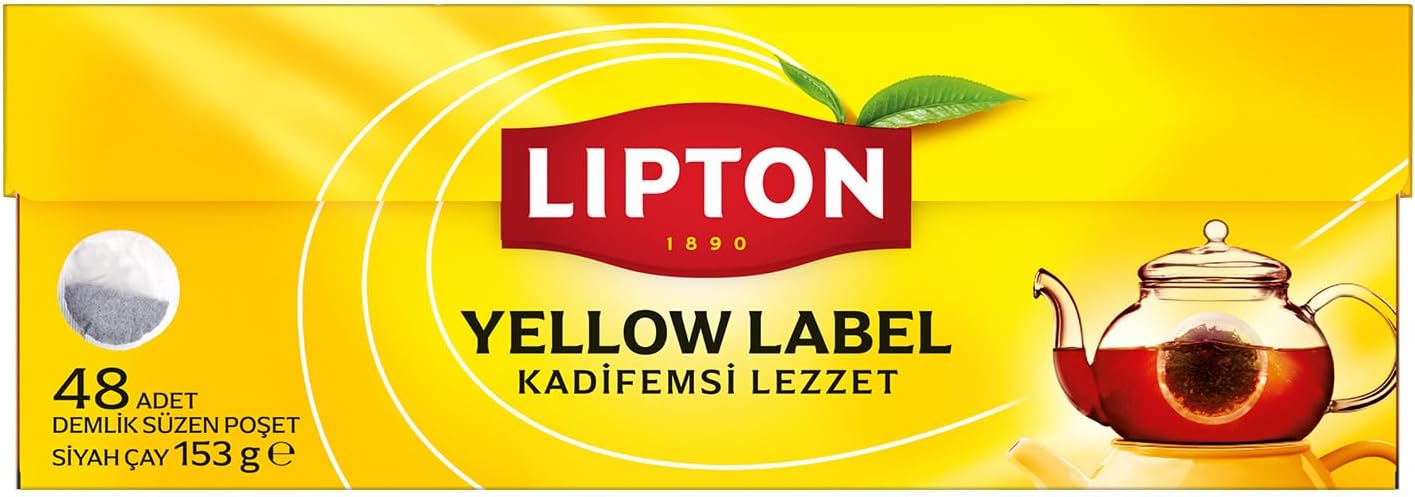 Lipton Yellow Label Demlik Poşet Çay 48'li Paket