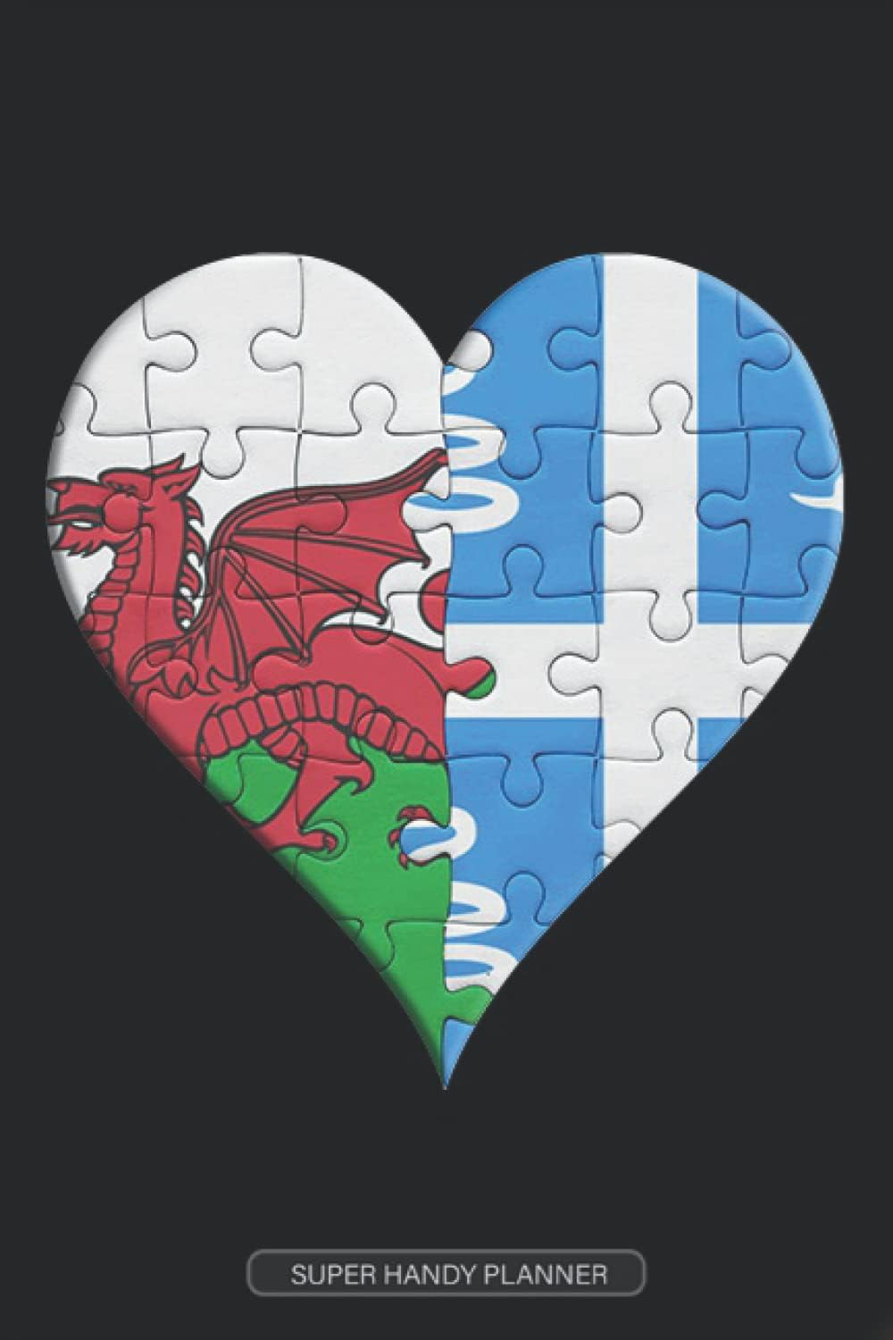 Planner: Welsh Martiniquais Flag United Heart Jigsaw Puzzle Flags Of Wales Martinique