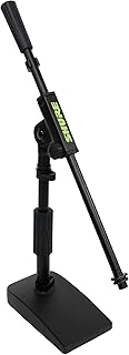 Shure by Gator Tek Bölümlü Bomlu Kompakt, Düşük Profilli Mikrofon Standı; (SH-DESKTOP2)