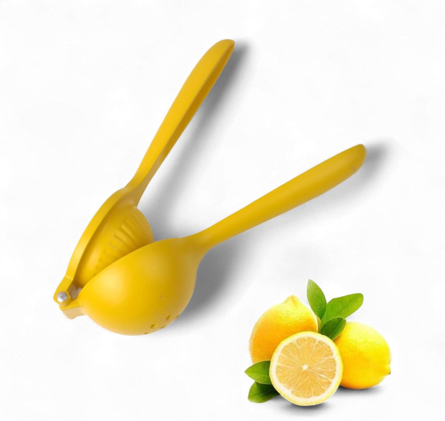 Paslanmaz Çelik Statik Boyalı Limon ve Narenciye Sıkacağı | Ergonomik ve Dayanıklı | 24cm (SARI)