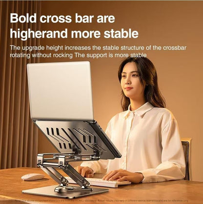 Tam Profesyonel Macbook Uyumlu Stand Tablet Bilgisayar Uyumlu Stant Açısı Ayarlanabilir Tutucu Tok Alüminyum iPad Air Uyumlu Kare Taban%100 Tok Alüminyum Alaşımlı Katlanır RS-CP84S
