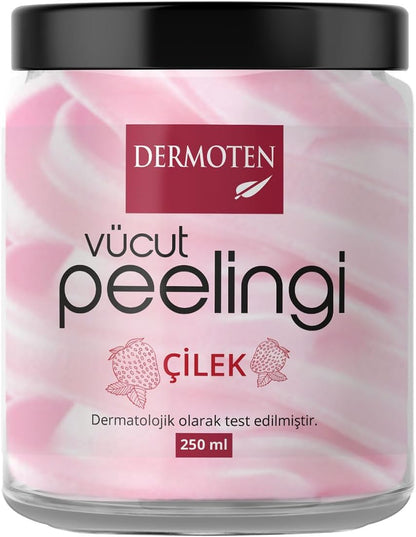 DERMOTEN Body Scrub Çilekli Vücut Peelingi 250 ml