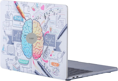 MacBook Air Kılıf 13 inç – A1369 A1466 ile Uyumlu 2010-2017 Eski USB Girişli Model | Brain Beyin Desenli Sert Koruma Kapak | İnce, Hafif, İz Bırakmayan Çizilmeye Dayanıklı Tasarım Beyaz