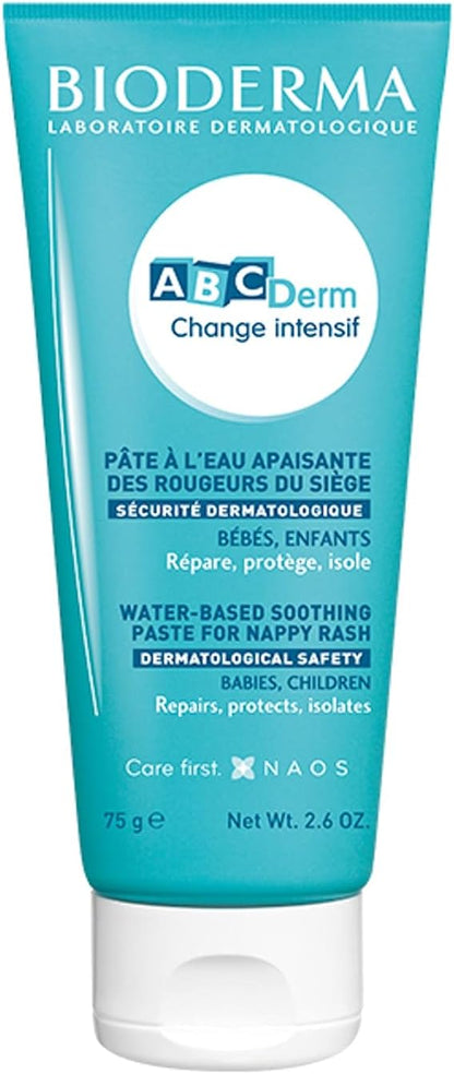 ABCDerm Change Intensive Bebek için Su Bazlı Pişik Önleyici Bakım Kremi Hassas Alerjik&Kuru Cilt 75g