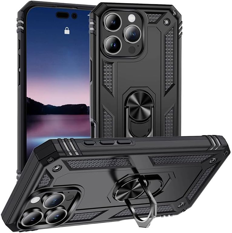 ile uyumlu 16 Pro Max Kılıf Vega Kapak Siyah