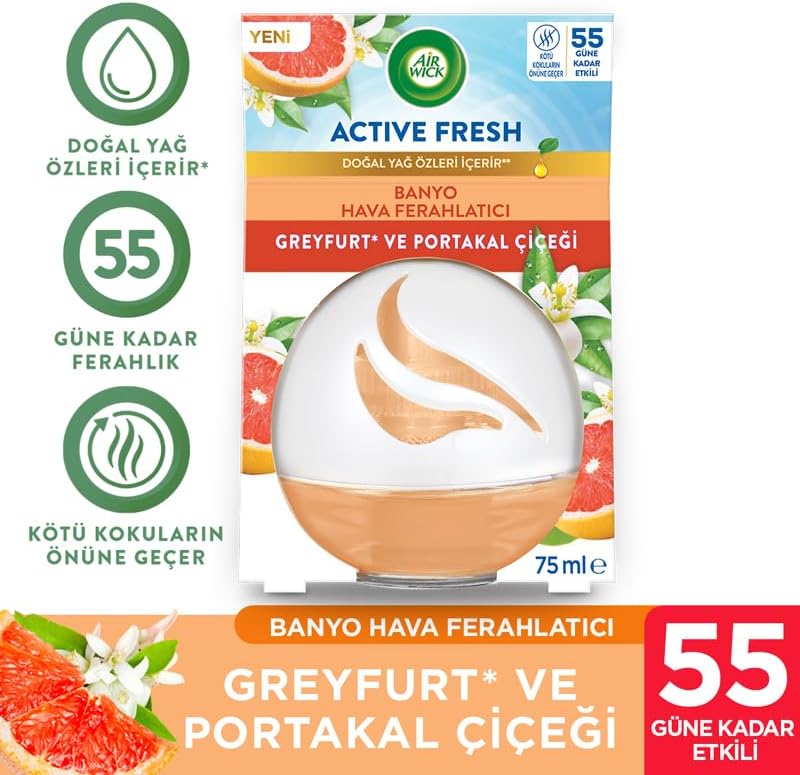 Airwick Decosphere Hava Tazeleyeci Greyfurt ve Portakal Çiçeği 75 Ml