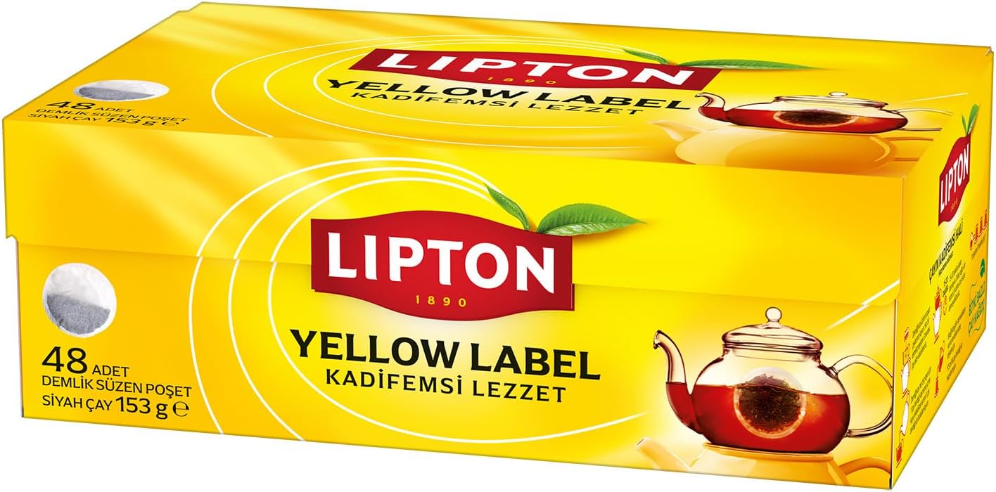 Lipton Yellow Label Demlik Poşet Çay 48'li Paket
