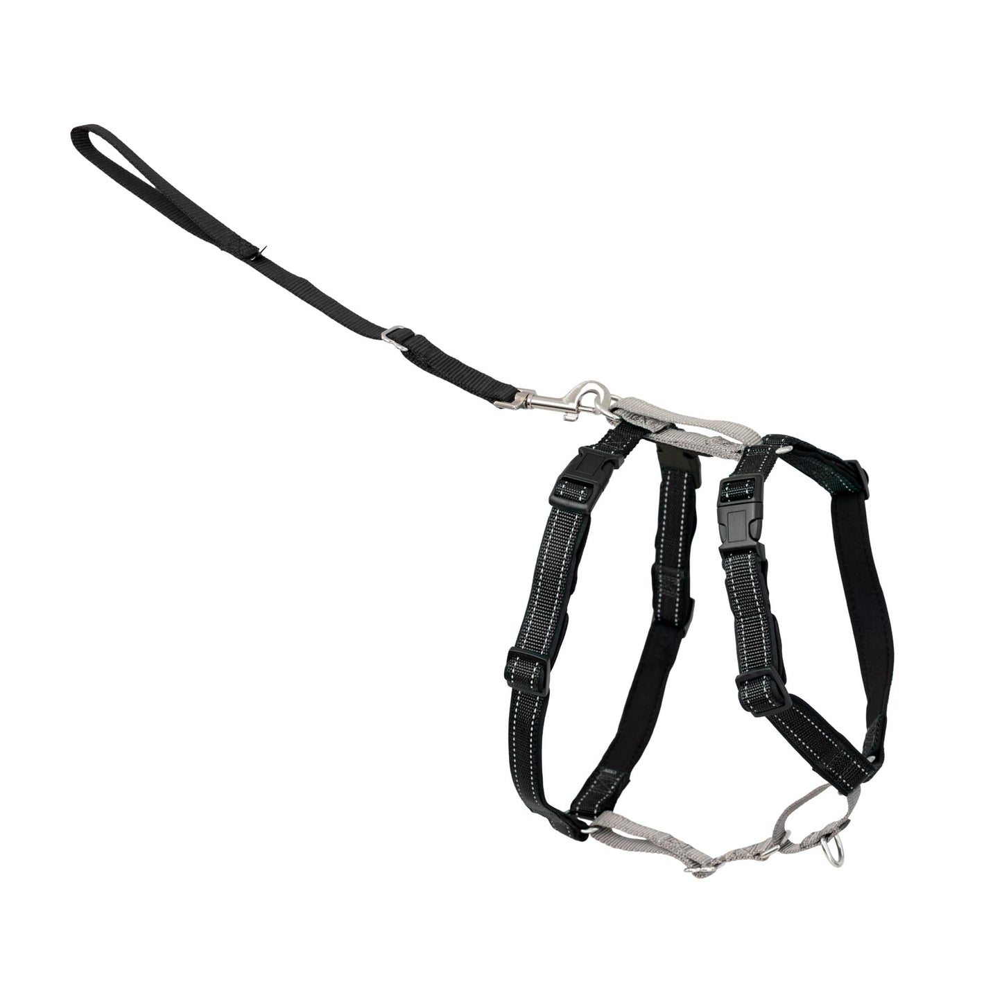 PetSafe The Makers of The Easy Walk Harness, 3'ü 1 arada koşum kayışı, tamamen ayarlanabilir, çekmez köpek koşumu, orta boy
