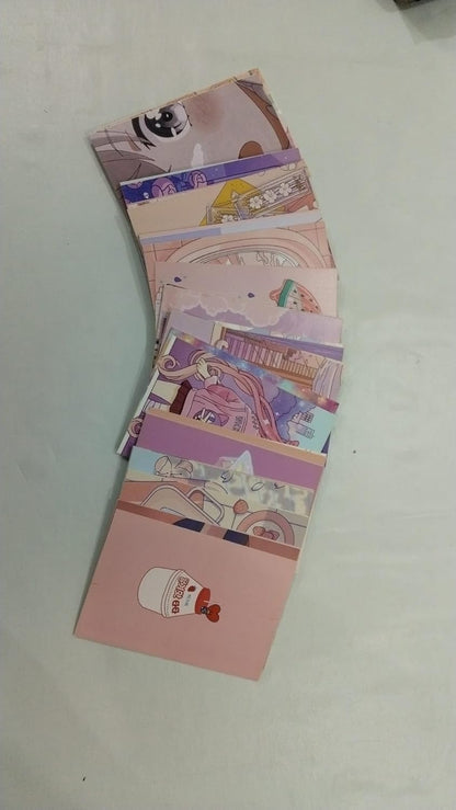 Kawaii Kore Tarzı Estetik Duvar Kolaj Seti - 50 Adet Çilekli Süt ve Pastel Anime Temalı Fotoğraf Kartları, Genç Kız Odası Duvar Dekoru, K-Pop Poster Paketi (10x15 cm)