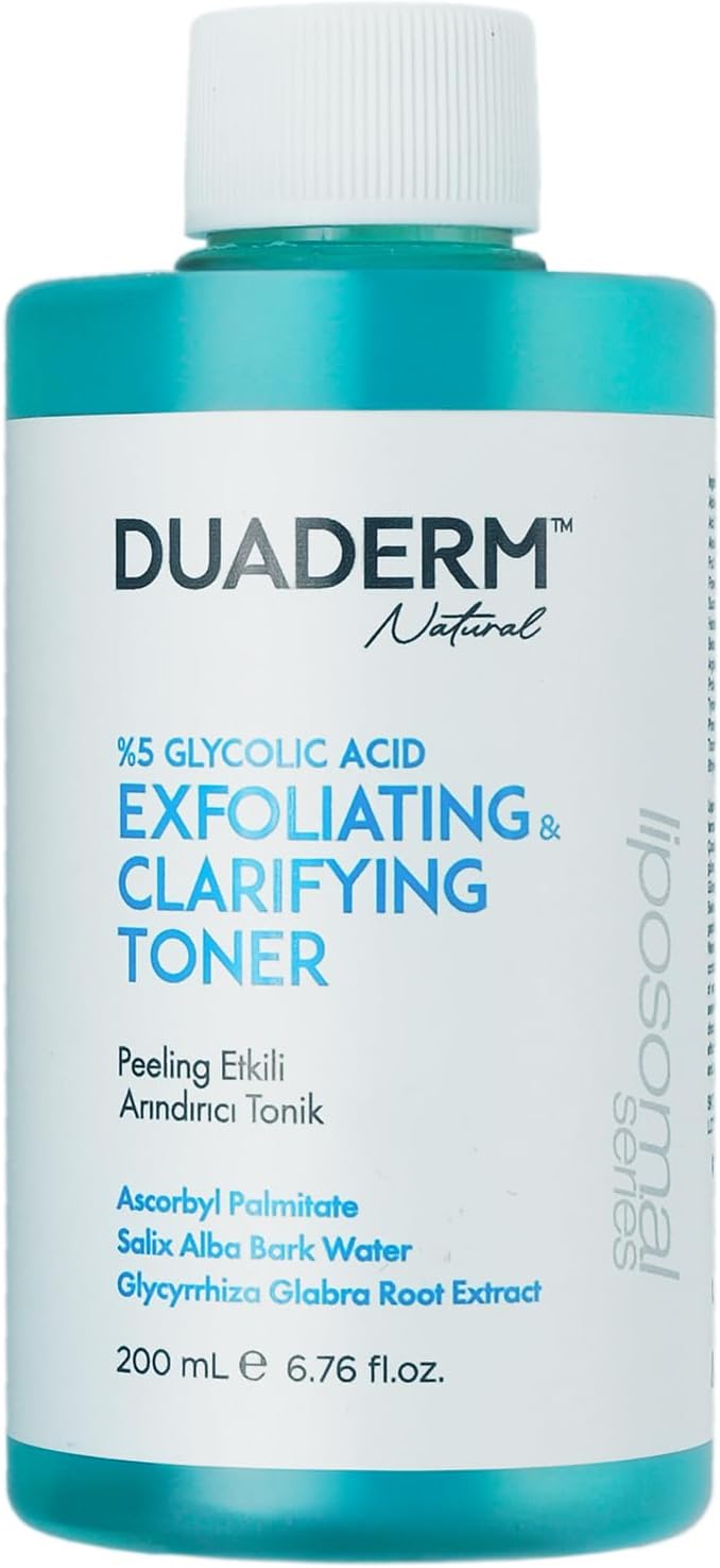 Duaderm Natural Peeling Etkili Yüzde Beş Glikolik Asit Arındırıcı Tonik 200 ml
