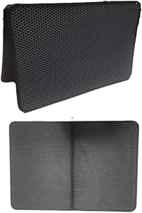 TİNEKE BÜYÜK BOY Elekli Kedi Tuvalet Önü Paspası katlanabilir 82 X 60 Cm SİYAH