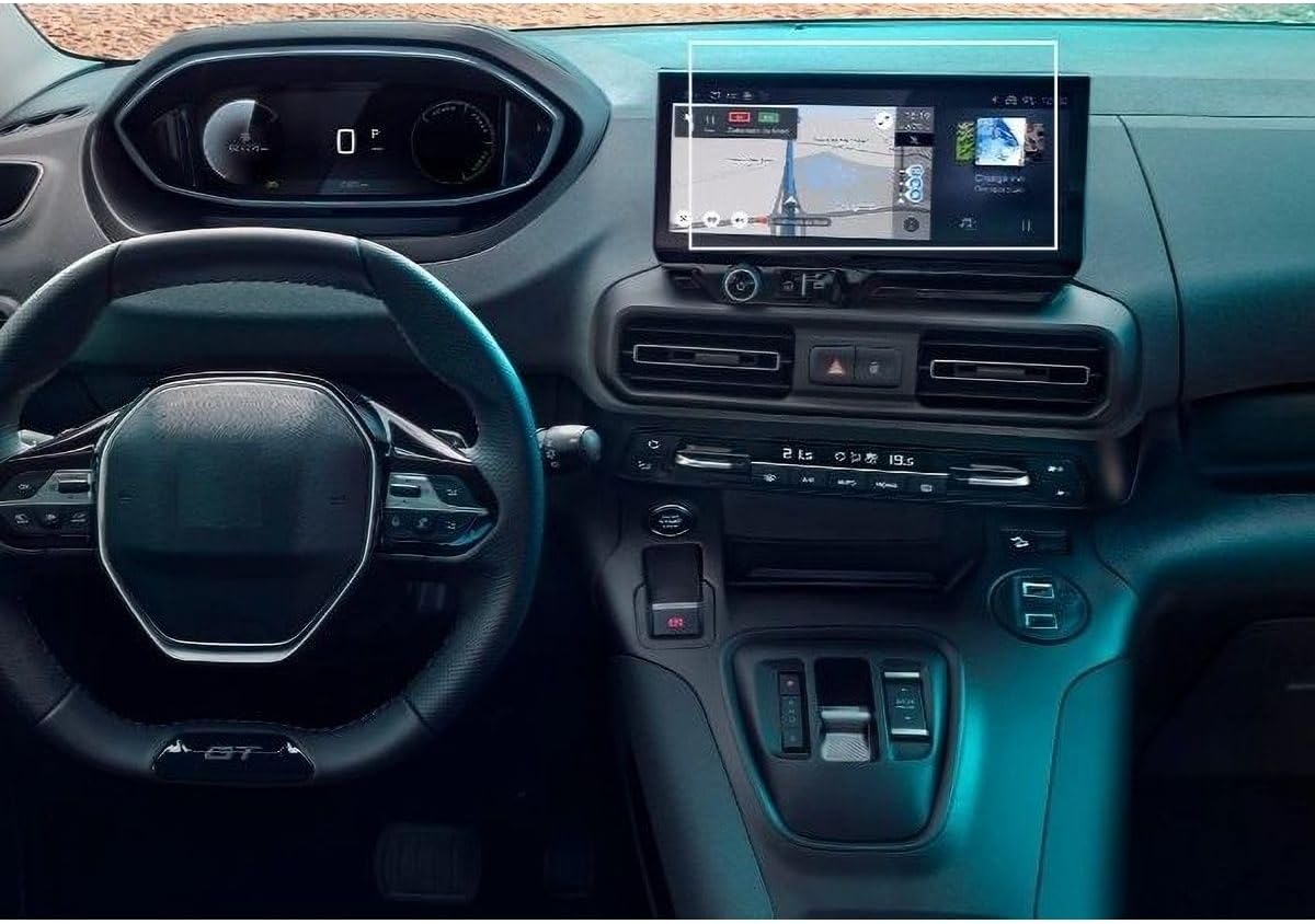 Yeni Peugeot Rifter 2024 2025 / Opel Combo 2024 2025 / Citroen Berlingo 2024 2025 ile uyumlu Model Multimedya 9H Nano Ekran Koruyucu