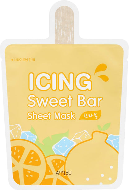 Portakal İçerikli Aydınlatıcı, Ferahlatıcı Maske A'PIEU Icing Sweet Bar Sheet Mask (Hanrabong)