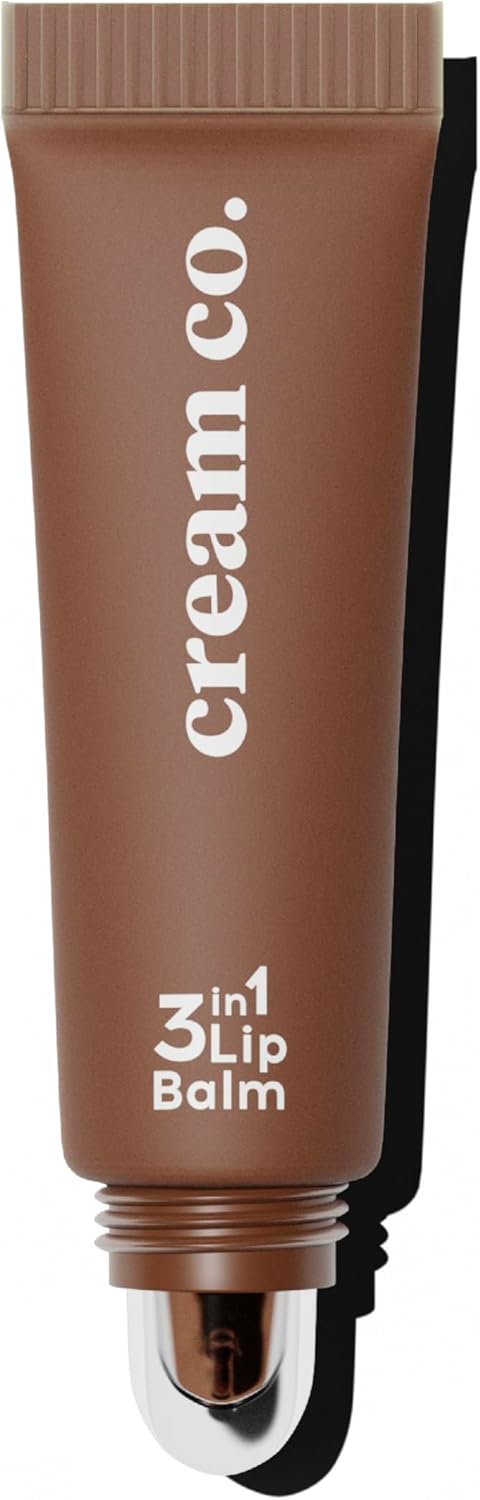 Cream Co. Nemlendirici Parlatıcı 3in1 Lip Balm, Dudak Bakım, Mocha Kahve, Hyaluronik Asit Seramid
