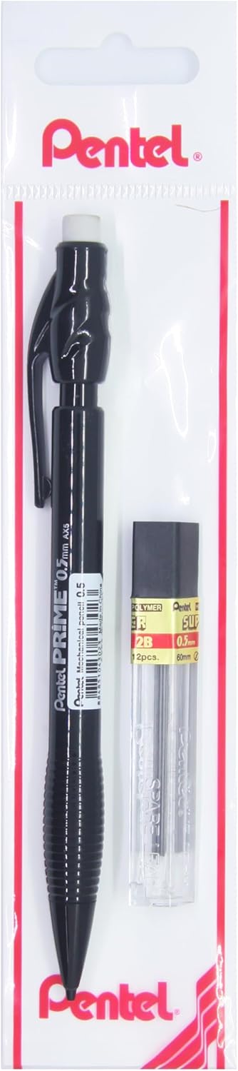 0.5 mm PRIME Plastik Gövdeli Versatil + 12'li Yedek Uç Set SİYAH