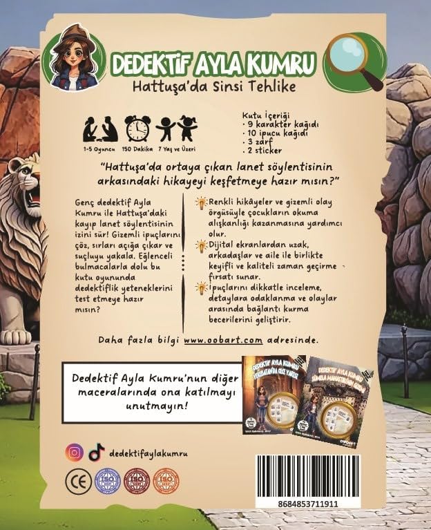 Dedektif Ayla Kumru Hattuşa'da Sinsi Tehlike, Çocuklar İçin Eğlenceli Dedektiflik Oyunu