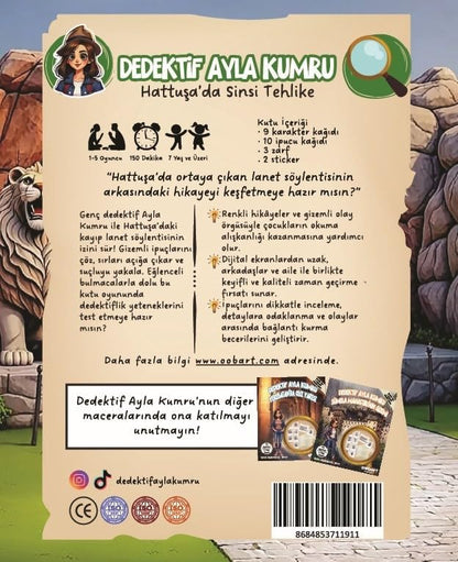 Dedektif Ayla Kumru Hattuşa'da Sinsi Tehlike, Çocuklar İçin Eğlenceli Dedektiflik Oyunu