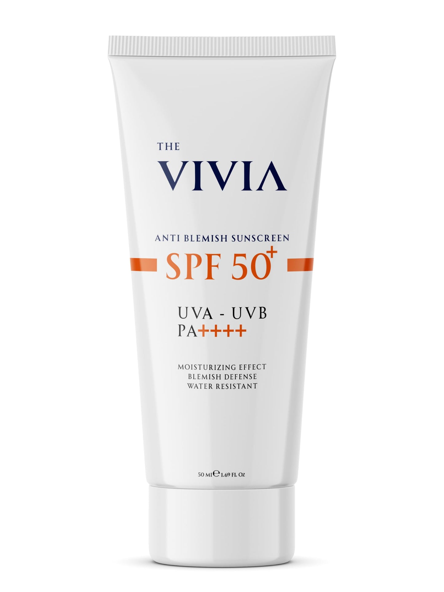 The Vivia Leke Karşıtı Yüksek Koruyucu Yüz Güneş Kremi Tüm Cilt Tipleri SPF 50+ 50 ml