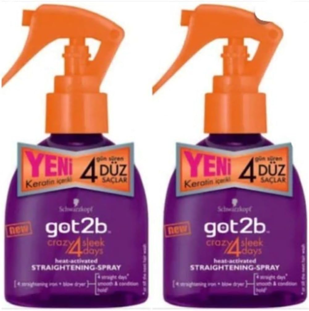 Got2B 4 Days Düzleştirici Sprey, Keratin İçerikli, Set of 2 expinda010