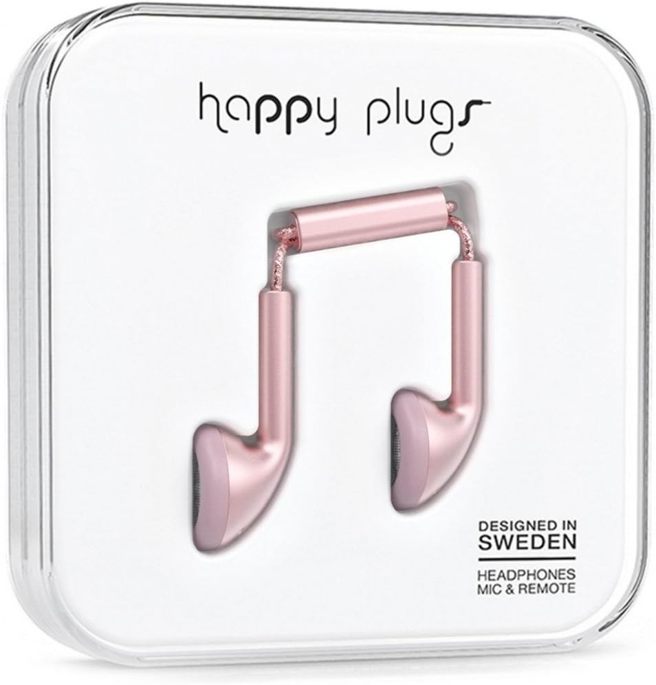 Happy Plugs Kulak içi Kulaklık Pink Gold 7835