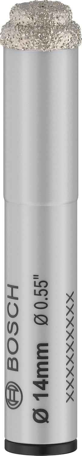1x Döner Matkaplar için PRO Ceramic dry Matkap Ucu, Silindirik Şaft (Döşemeler, Sert Fayanslar, Ø 14 mm, Professional Aksesuar Döner Matkap/Vidalamalar)