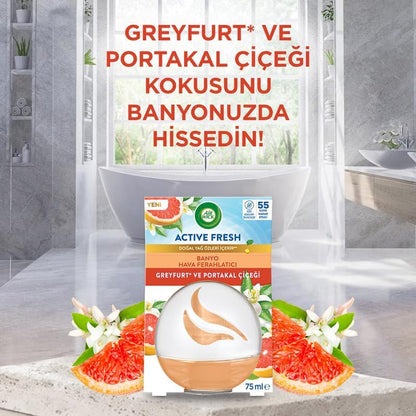 Airwick Decosphere Hava Tazeleyeci Greyfurt ve Portakal Çiçeği 75 Ml