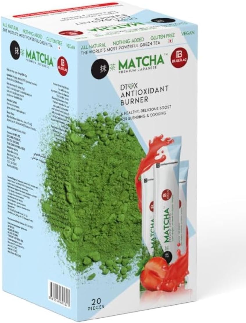 Japanese Matcha Tea Green Tea Detox Antıoxıdant Burner 6BoxX 20 Pcs