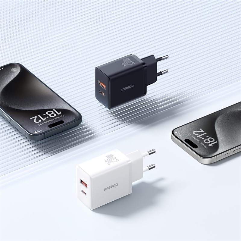 Cube C+U 20W Şarj Cihazı-Beyaz