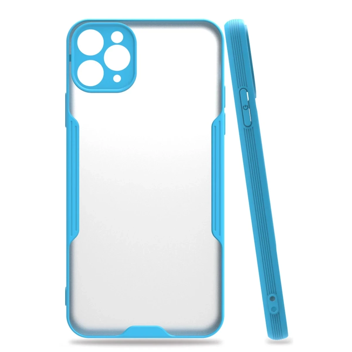 Apple iPhone 11 Pro Kılıf Platin Silikon - Mavi