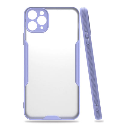 Apple iPhone 11 Pro Max Kılıf Platin Silikon - Lila