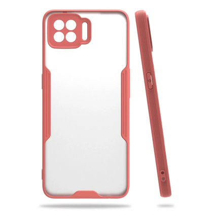 Oppo A73 Kılıf Platin Silikon - Pembe