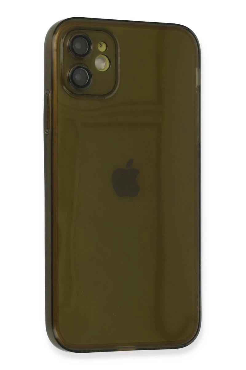 Apple iPhone 12 Kılıf Fly Lens Silikon - Siyah