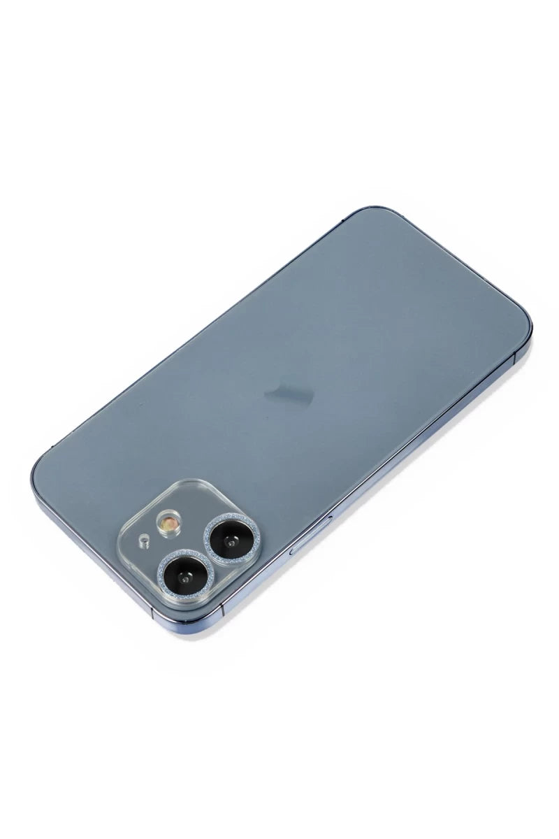 Apple iPhone 12 Shine Kamera Lens Koruma Cam - Sierra Blue
