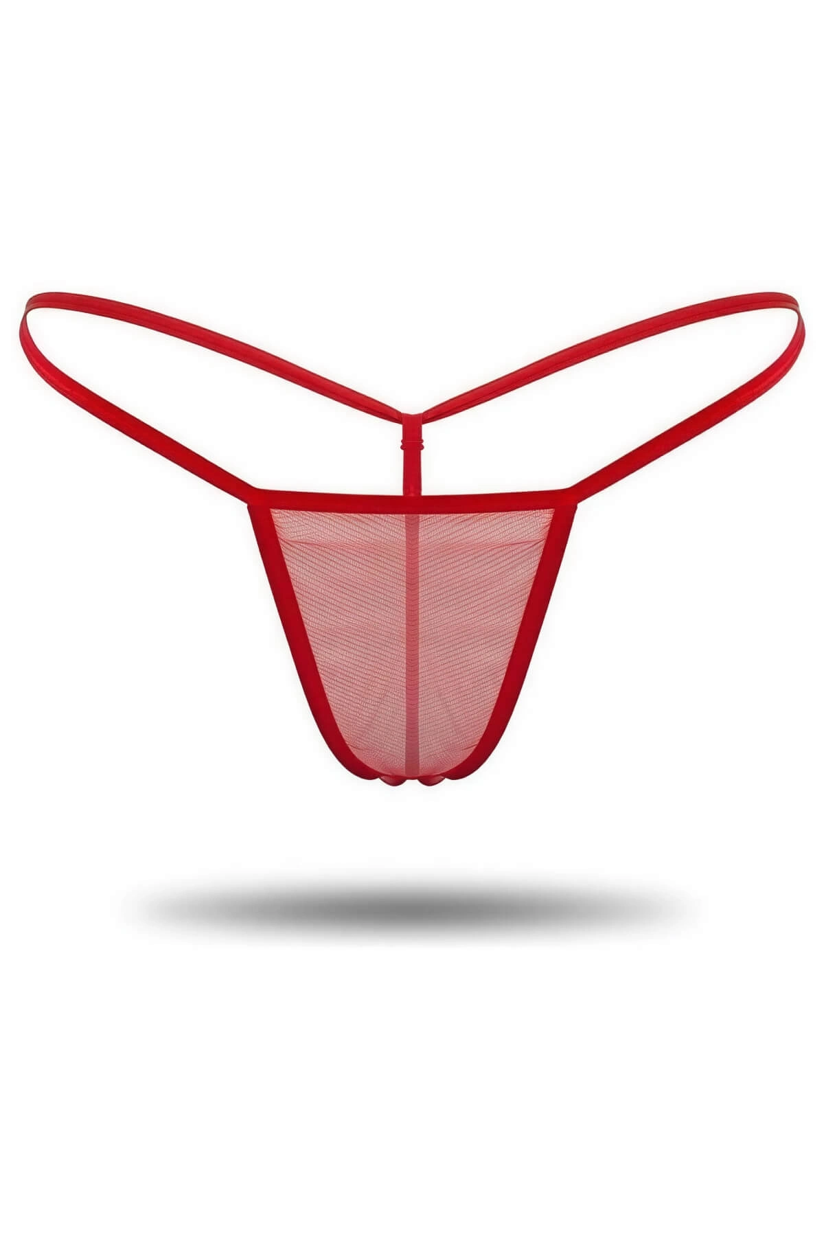 Transparan Tül String Tanga - Renkli / M