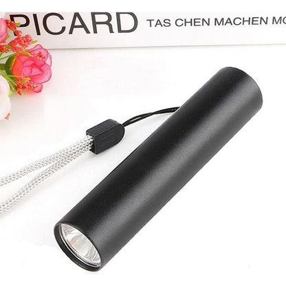 BUFFER® Mini Cep Boy USB İle Şarj Olan Oje Kurutucu Para Kontrol Kontol LED UV Mor Işık El Feneri