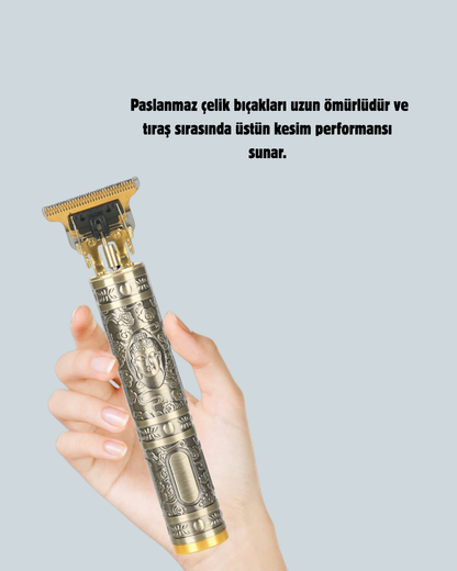 Şarjlı Titanyum Bıçaklı Saç Kesme Makinesi Yeni Nesil