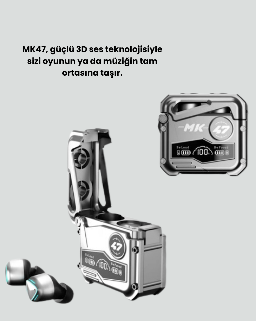 Kablosuz Kulaklık – 3D Ses ve Gürültü Engelleme