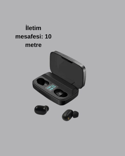 A10s Kablosuz Bluetooth Kulaklık – 1800mAh Powerbank, Otomatik Eşleşme, iOS/Android Uyumlu
