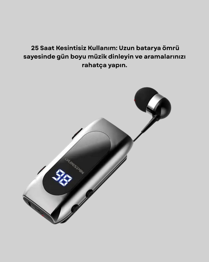 Uzun Pil Ömürlü Kablosuz Kulaklık – 25 Saat Konuşma ve Müzik Süresi Yeni Nesil